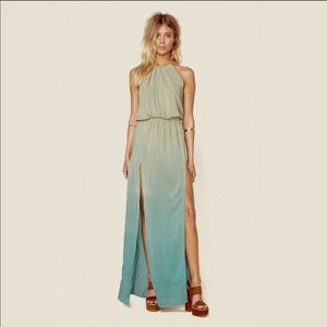 Blue Life by shop planet blue: 2 slit halter dress
